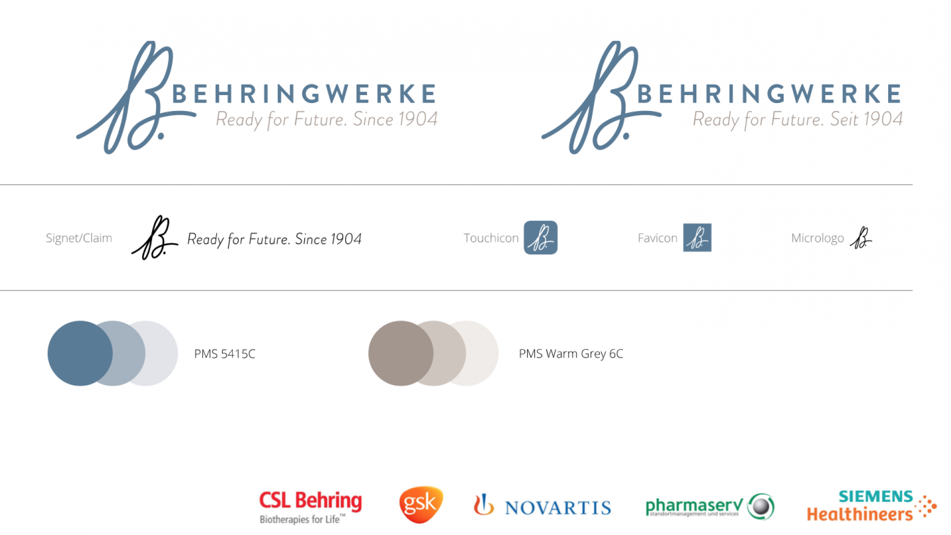 Übersicht aller Logo-Versionen und Farbangaben